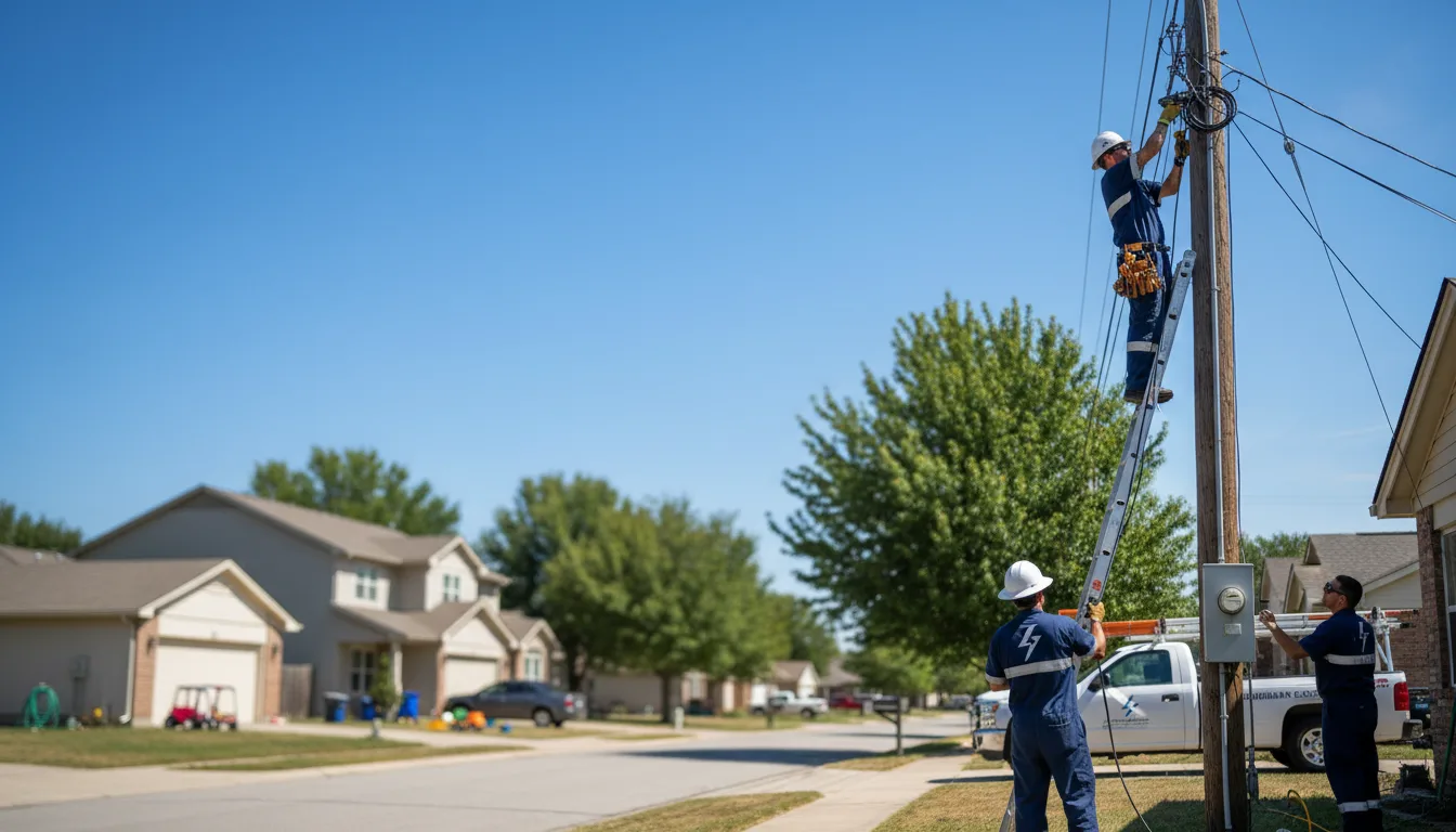 Residential electrician providing installation services in El Reno, OK